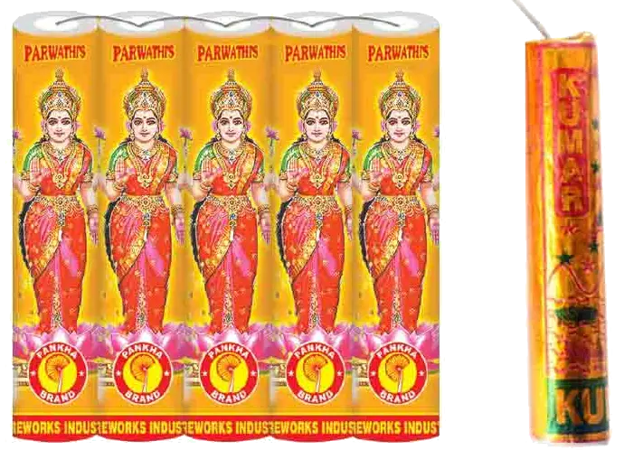 4" Gold Lakshmi Crackers